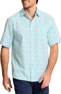 Tommy Bahama Nova Wave Flock It to You Short Sleeve Seersucker Button-Up Shirt