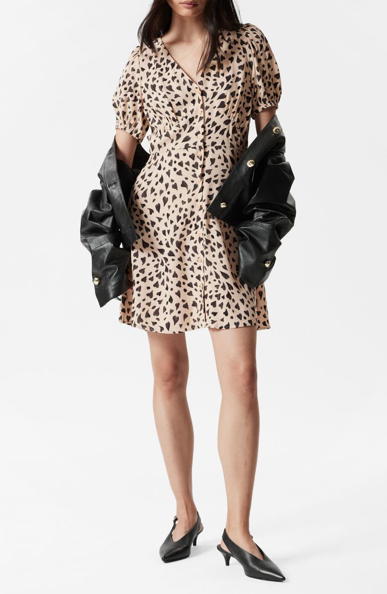 & Other Stories Heart Print Dress, Alternate, color, 