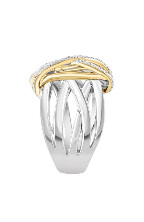 EFFY EFFY STERLING SILVER DIAMOND RING