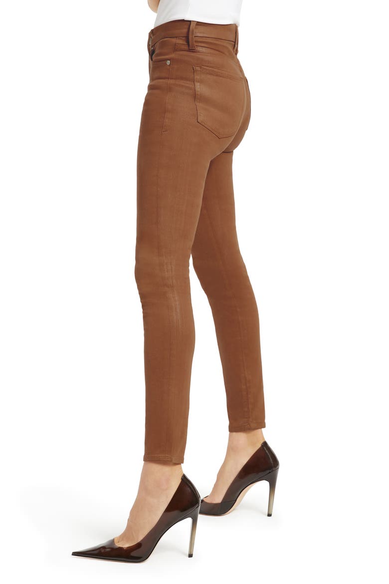 Good Legs Coated Skinny Jeans, Alternate, color, BURNT CARAMEL002