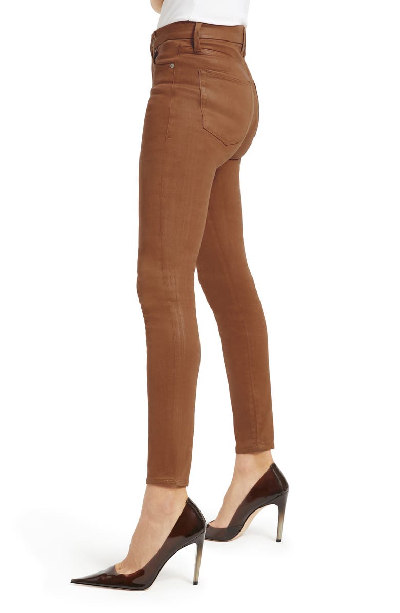 Good American Good Legs Coated Skinny Jeans, Alternate, color,