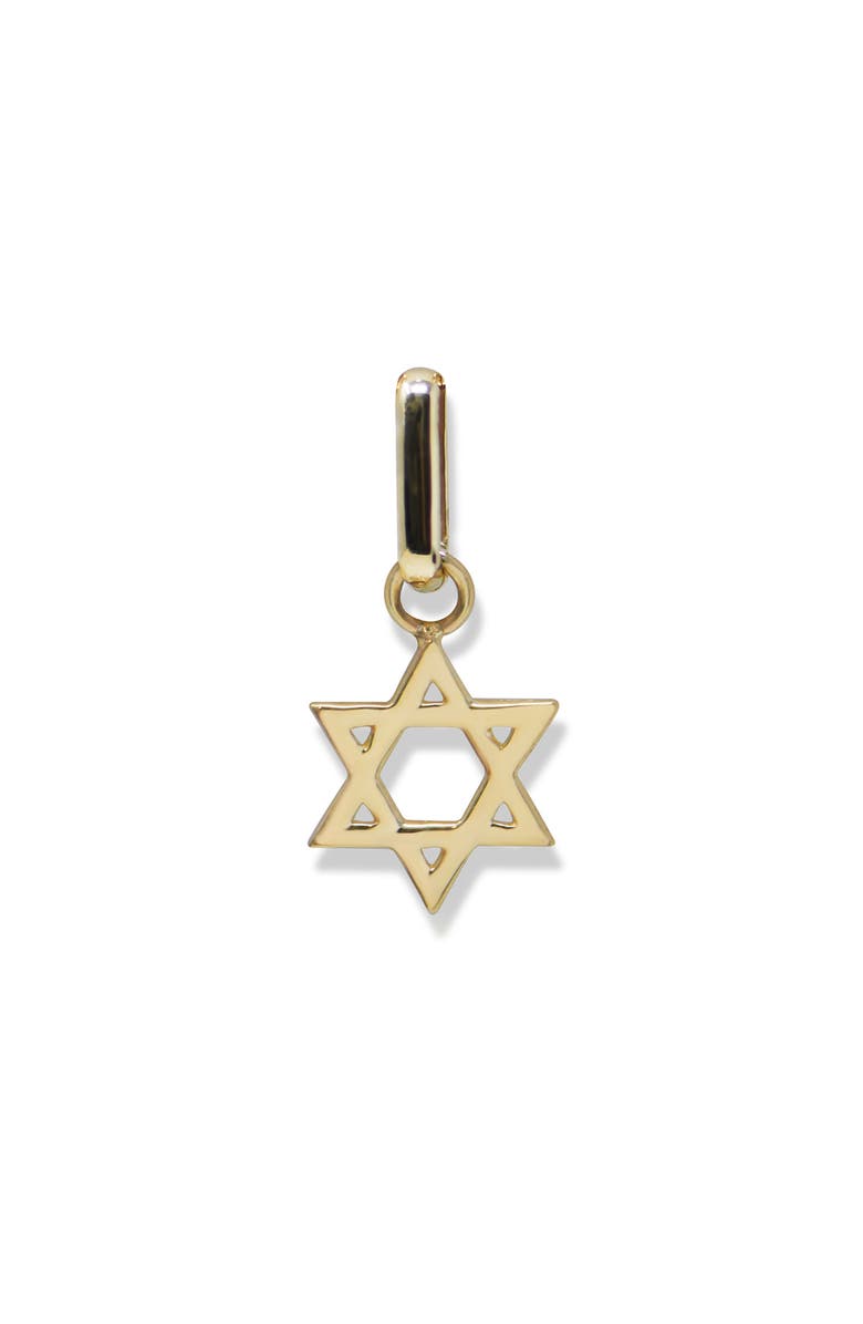 Anzie Large Star of David Charm, Main, color, Yellow Gold