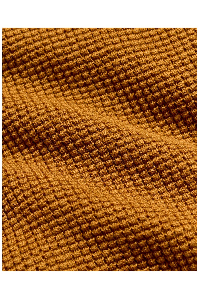 Martin Mini Waffle Crewneck Cotton & Cashmere Sweater, Alternate, color, LIGHT SCOTCH