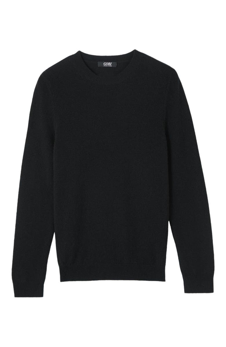 Gobi Cashmere $99 Cashmere Hat & Sweater Set, Alternate, color, Black