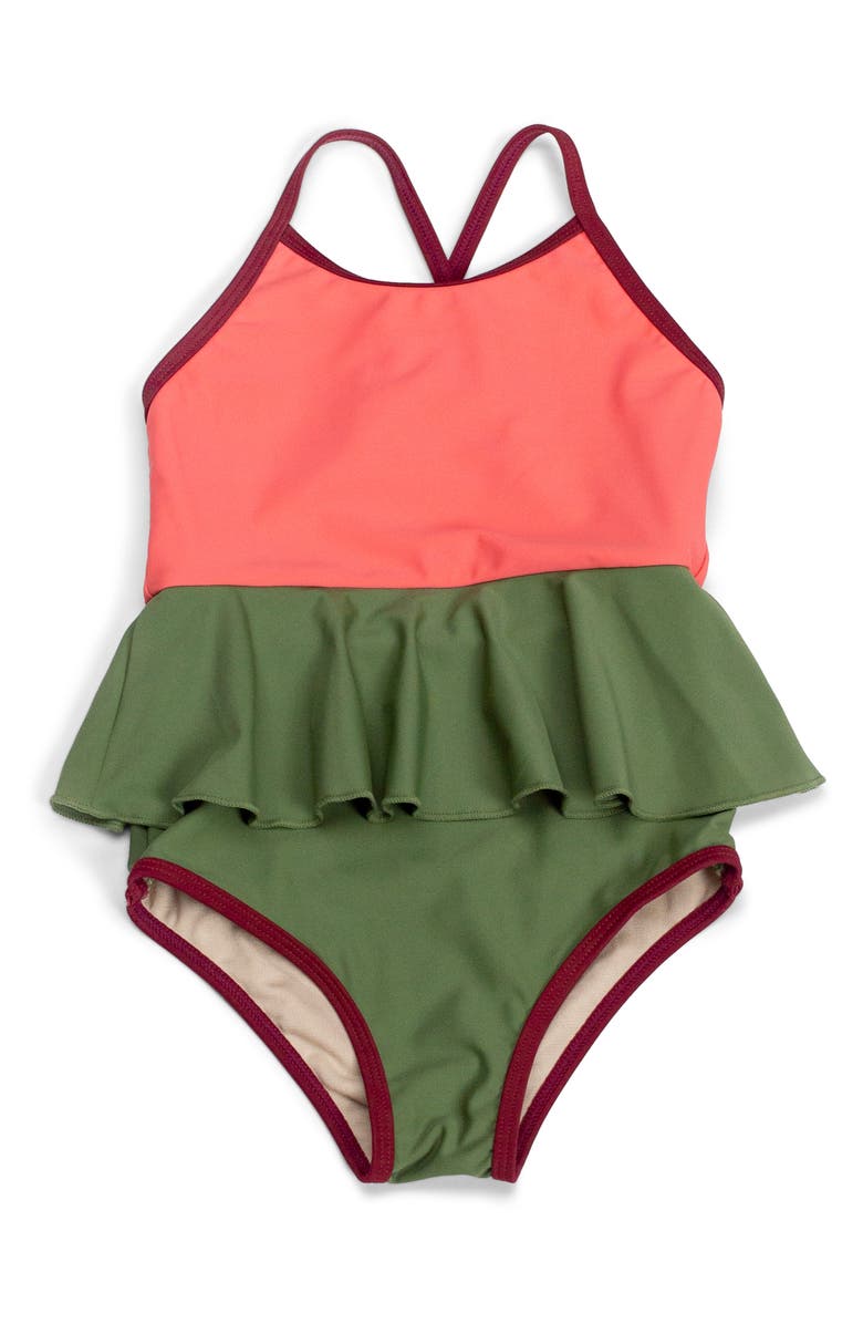 Mott 50 Mini Federica Skirted One-Piece Swimsuit, Main, color, 