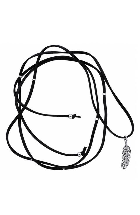 Feather Choker Necklace