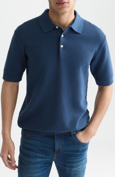 Structured Cotton Knit Polo