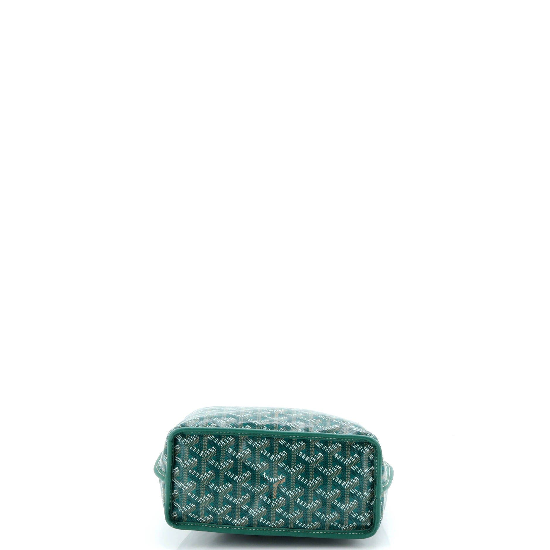 Pre-Owned Goyard Anjou Reversible Tote Coated Canvas Mini, Alternate, color, Green