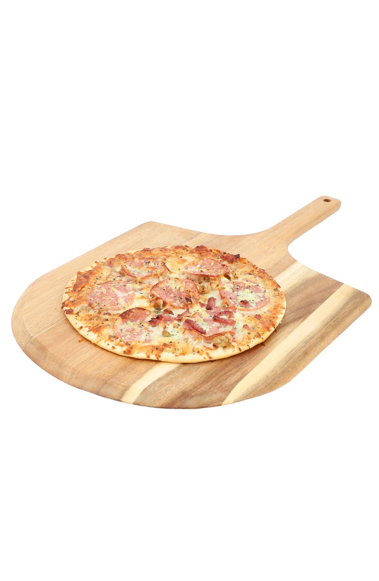 Megachef Acacia Wood Pizza Peel and Serving Board, Main, color, Acacia