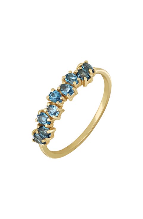 14K Gold Semiprecious Stone Ring