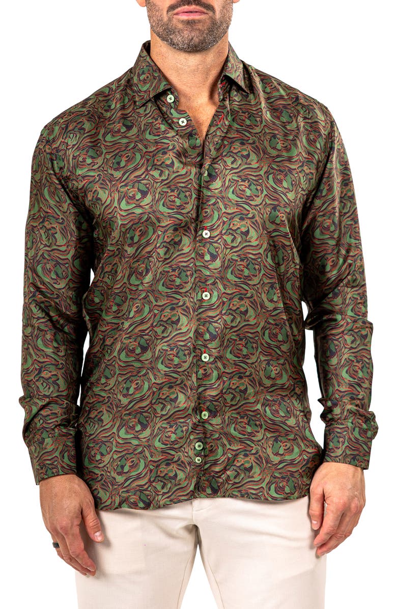Maceoo Fibonacci Marthyr 0244 Contemporary Fit Button-Up Shirt, Main, color, 