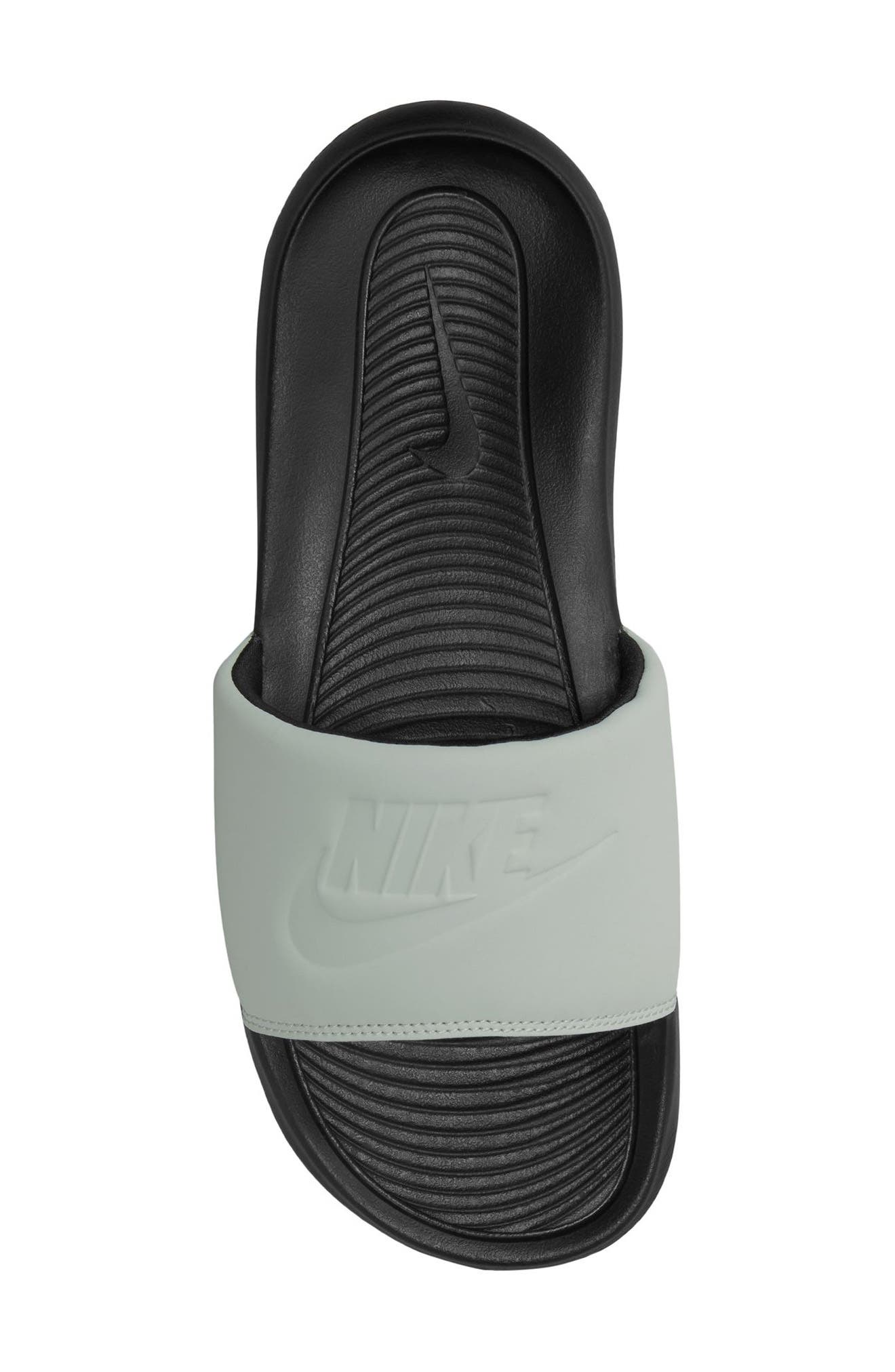 Nike Victori One Sport Slide, Alternate, color, Black/ Light Silver