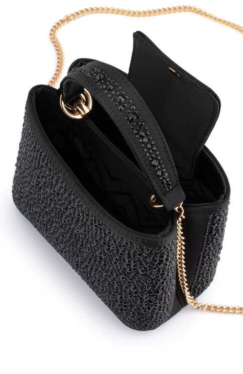 Olga Berg Daniel Hotfix Top Handle Bag In Black