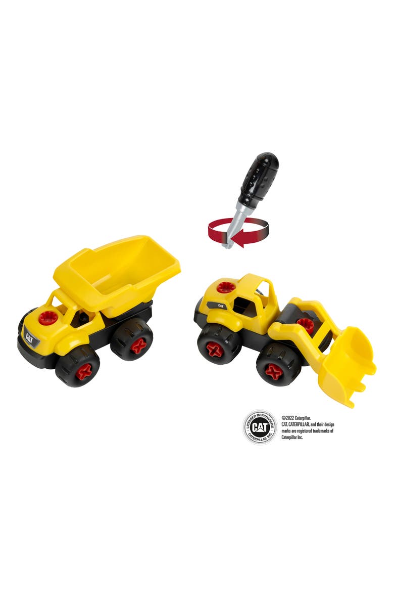 CATERPILLAR Cat 4In1 Screw Truck Assembly Construction Set, 23 Pieces, Alternate, color, Multicolored