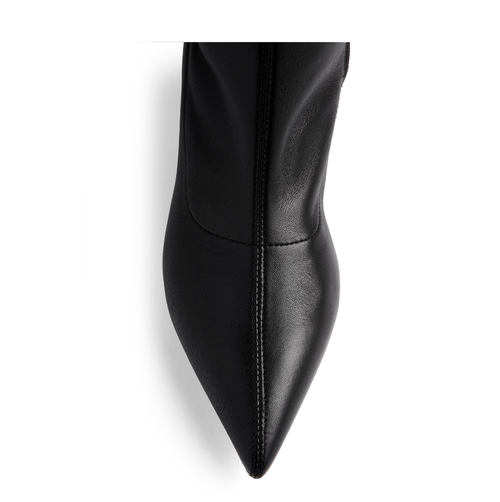 Neil J. Rodgers Seta Over The Knee Stretch Boot In Black Nappa