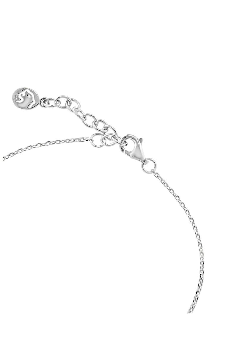 Sterling Silver Pavé Diamond Cross Bracelet - 0.09ct., Alternate, color, WHITE