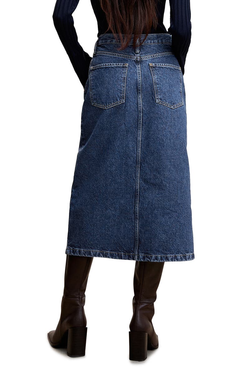 MANGO Denim Skirt, Alternate, color,