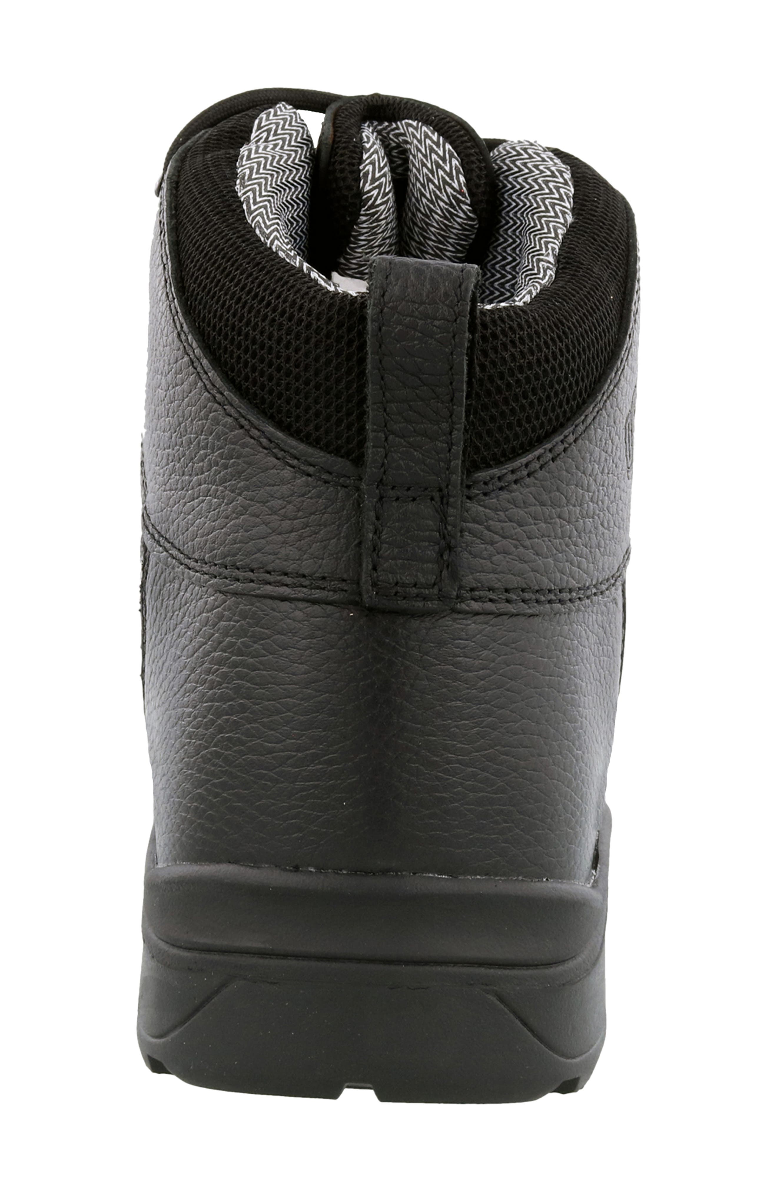 Rockford Waterproof Leather Boot, Alternate, color, BLACK TUMBLED LEATHER