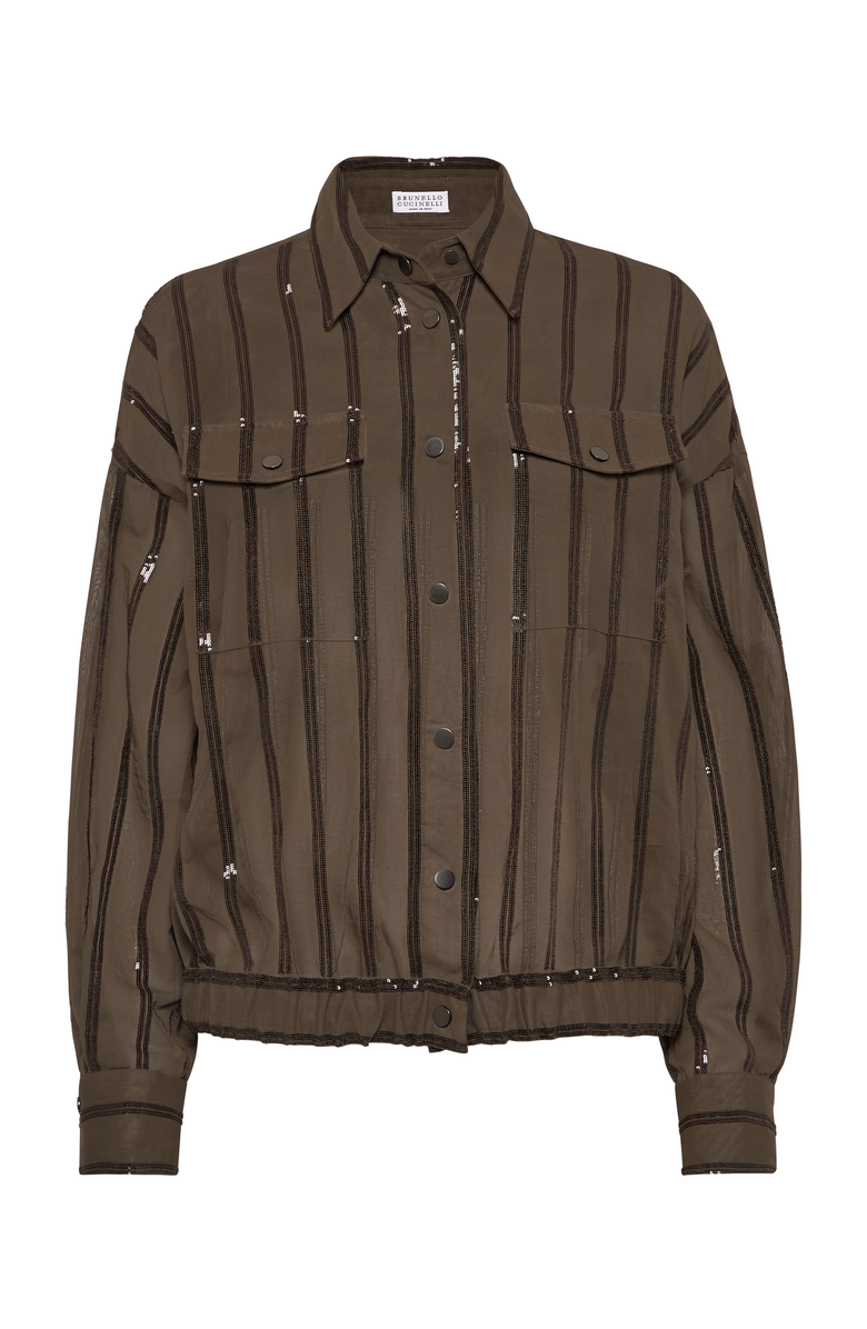 Brunello Cucinelli Dazzling Embroidery outerwear, Main, color, 