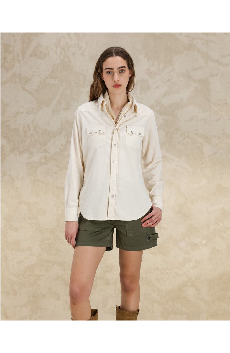 Fortela Toledo Texan Cotton Shirt, Alternate, color, Milk
