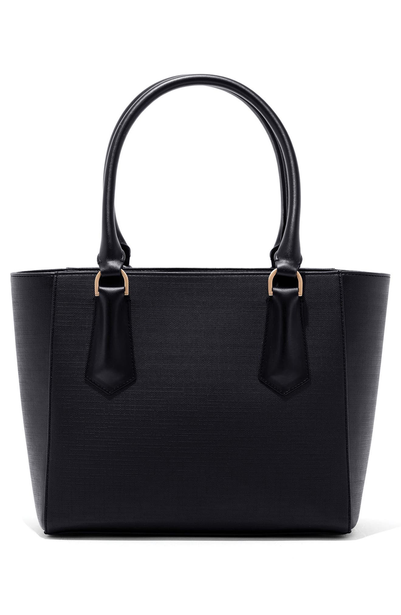 Dagne Dover Signature Midi Coated Canvas Tote, Alternate, color, 