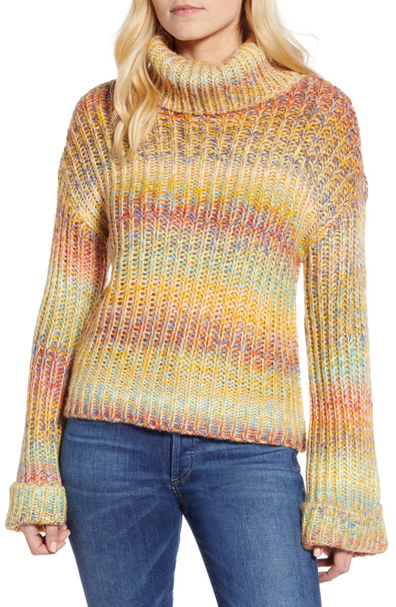 RD Style Ombré Turtleneck Sweater, Main, color, 
