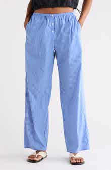 Good American Poplin Pull-On Pants