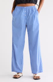 Good American Poplin Pull-On Pants