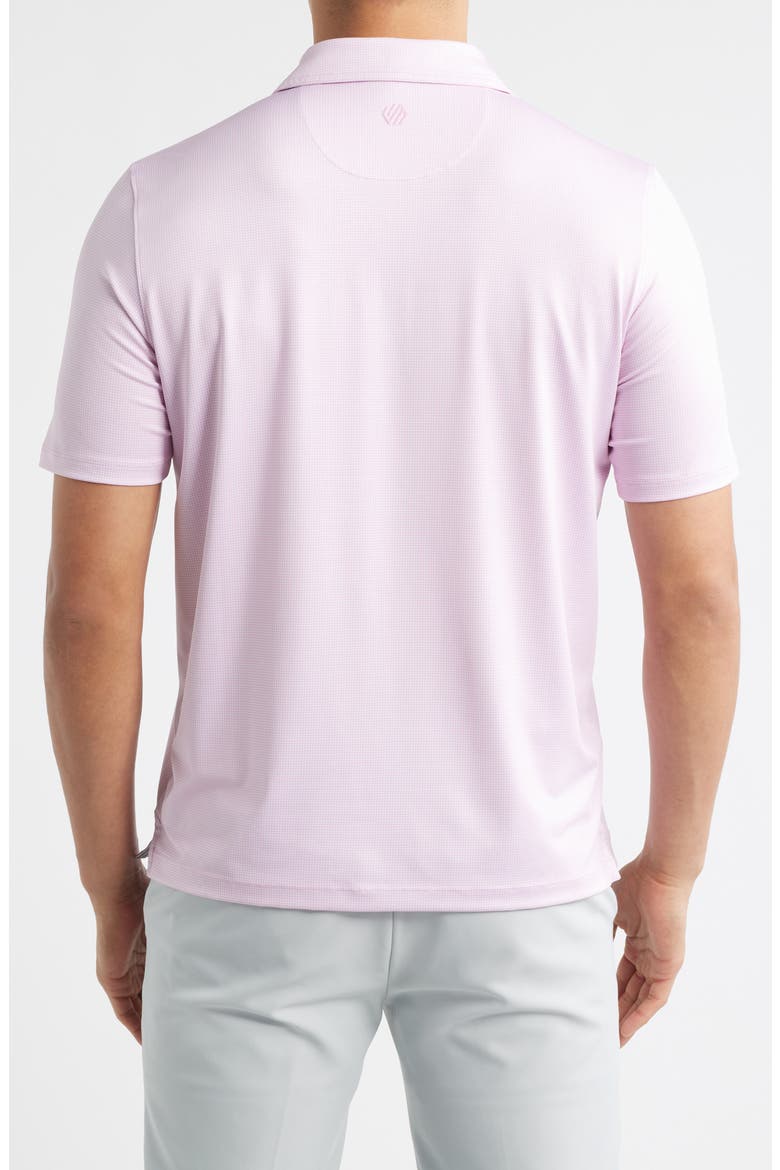 XC+™ Ace Micropattern Performance Golf Polo, Alternate, color, PINK/ WHITE GINGHAM
