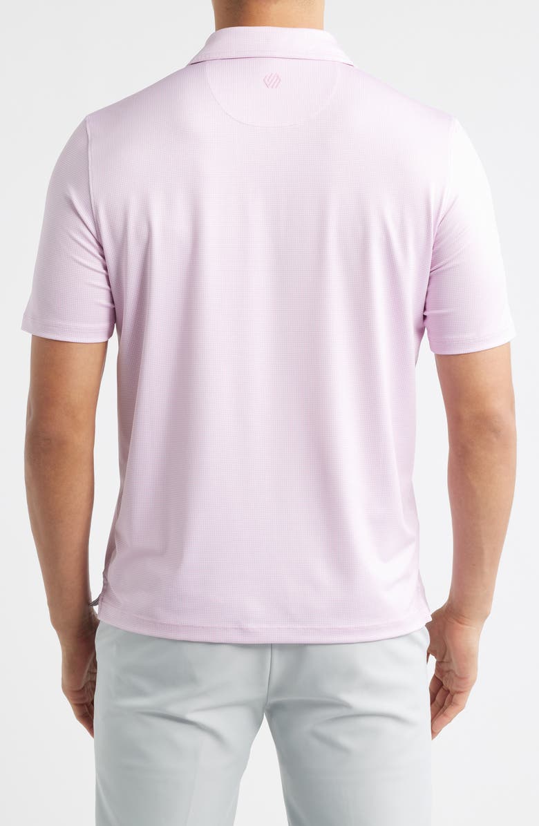 Johnston & Murphy XC+<sup>™</sup> Ace Micropattern Performance Golf Polo, Alternate, color, Pink/ White Gingham