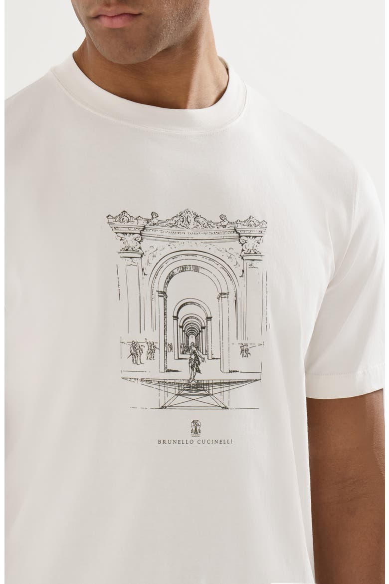 T-shirt with print, Alternate, color, White