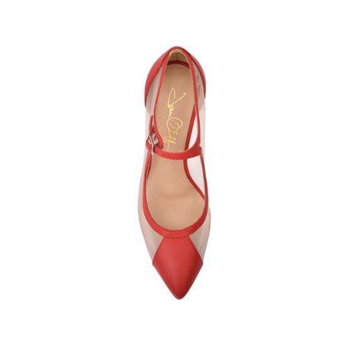 Joan Oloff Shoes Rebecca Mesh & Leather Pump In Animal Print