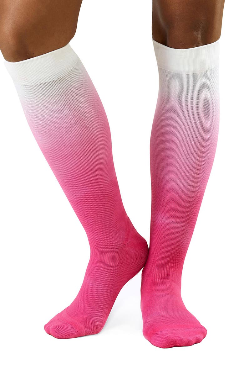 COMRAD Assorted 2-Pack Ombré Compression Knee High Socks, Alternate, color,