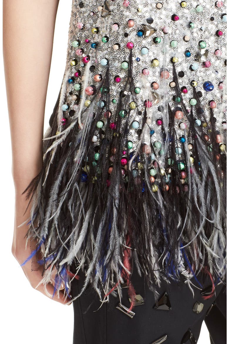Embellished Tunic, Alternate, color, SILVER
