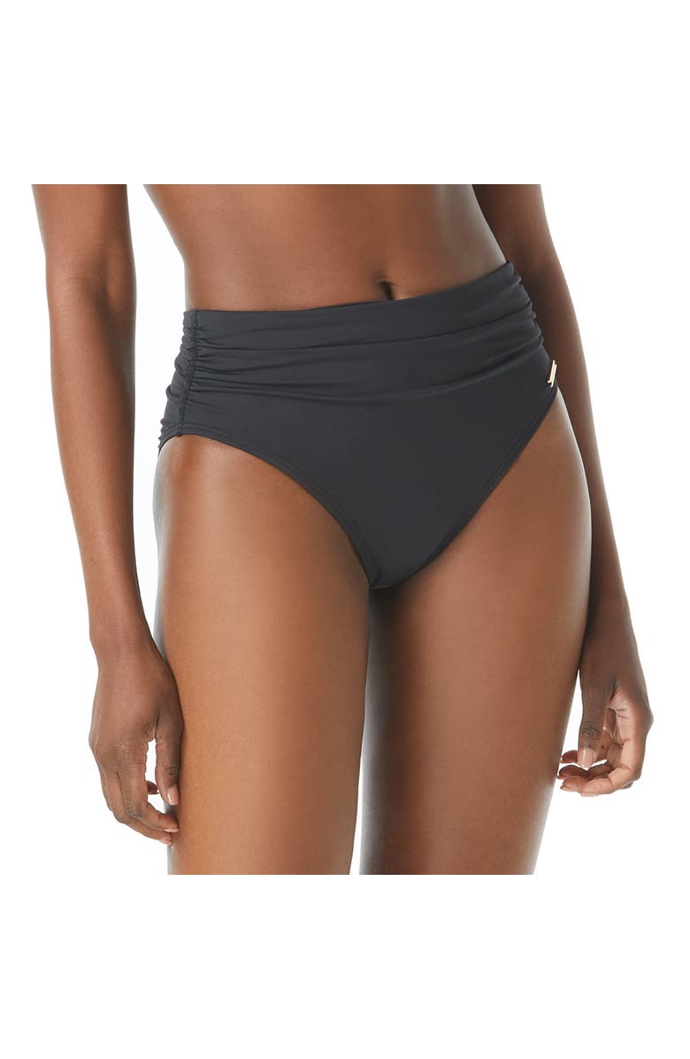 Vince Camuto Convertible High Waist Bikini Bottom, Main, color, 001-Black