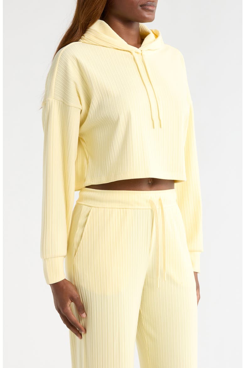 Breathe Easy Rib Crop Hoodie, Alternate, color, YELLOW SWIRL