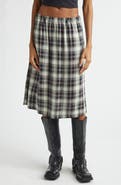 Acne Studios Izetta Check Midi Skirt