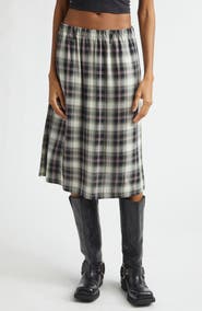 Acne Studios Izetta Check Midi Skirt