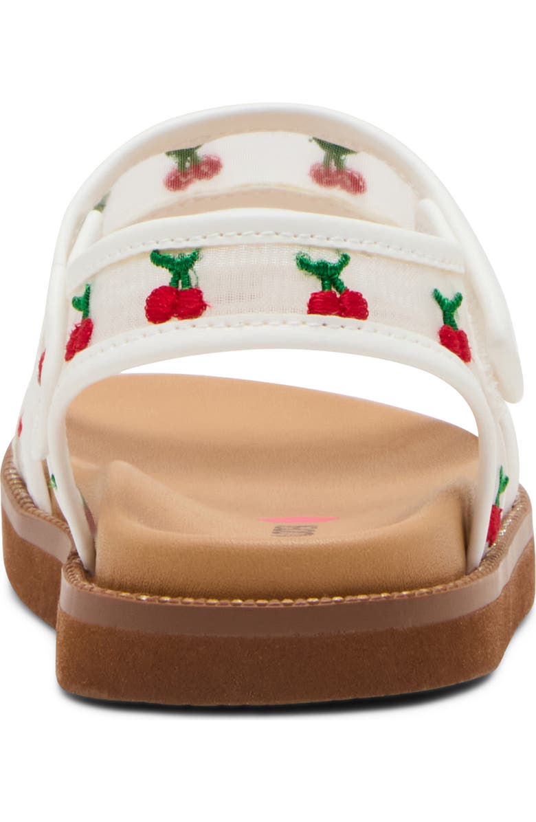 Steve Madden Kids' TLyla Cherry Mesh Ankle Strap Sandal, Alternate, color, White