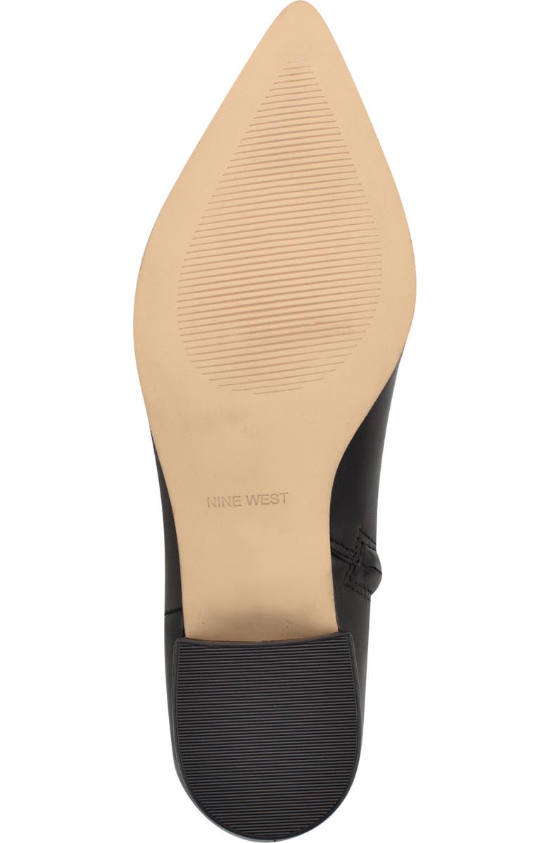 Nine West Maribu Pointed Toe Bootie, Alternate, color, Black Leather