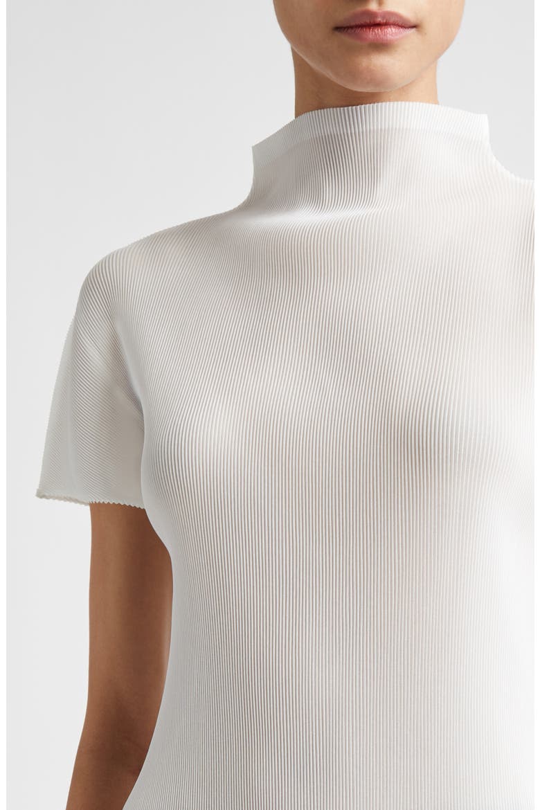 Mist Basics Funnel Neck Top, Alternate, color, WHITE