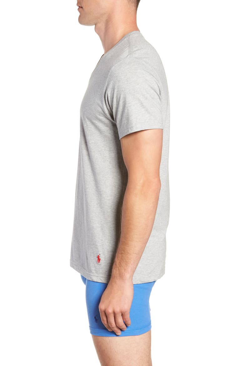 3-Pack V-Neck Undershirts, Alternate, color, ANH/MAH/PB