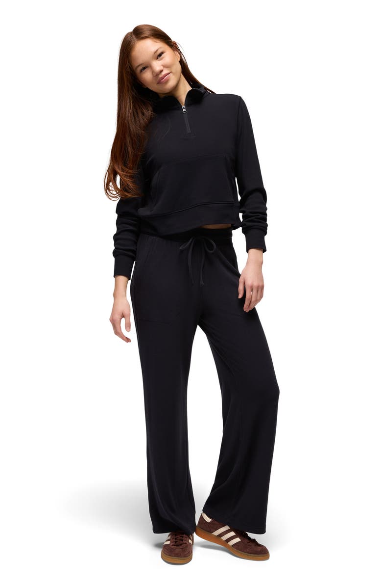 prAna Willow West Wide Leg Drawstring Pants, Alternate, color, Black