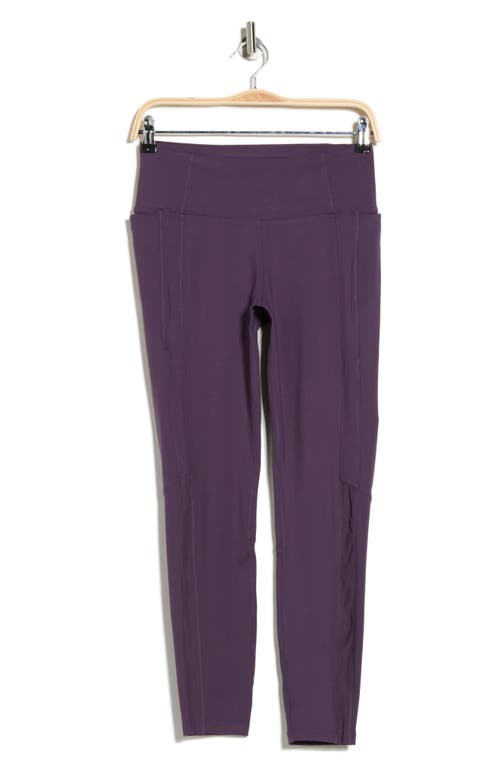Layer 8 Vertical Line 7/8 Leggings In Purple