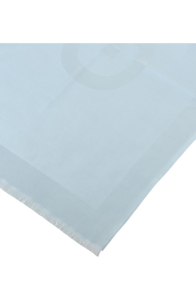 Givenchy 4G Reversible Wool Scarf, Alternate, color, Ice Blue