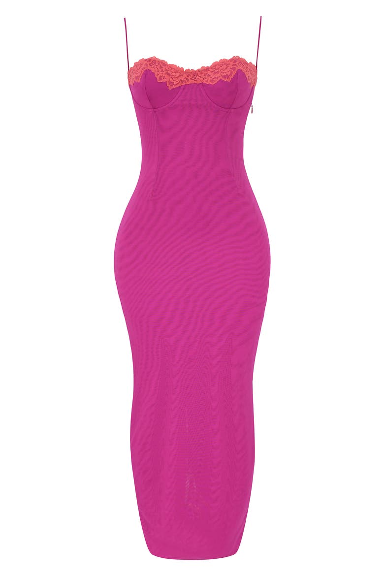 Aiza Underwire Cocktail Dress, Alternate, color, VERY BERRY