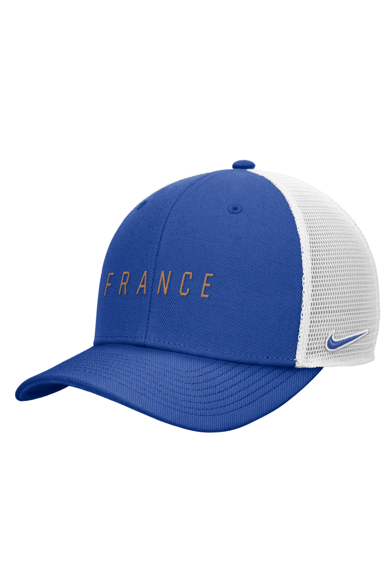 Men's Nike Royal France National Team Rise Trucker Adjustable Hat, Main, color, Royal