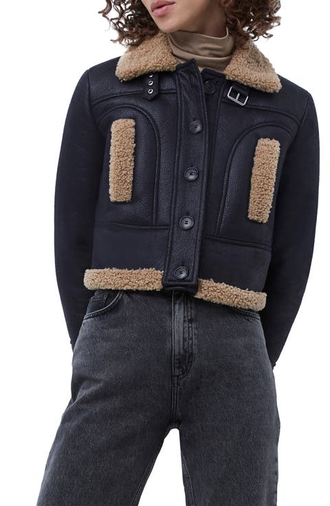 Belen Faux Shearling Crop Jacket