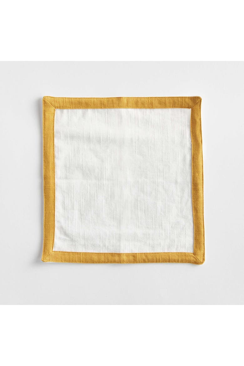 Connor Cocktail Napkins Set Of 4, Alternate, color, Yellow