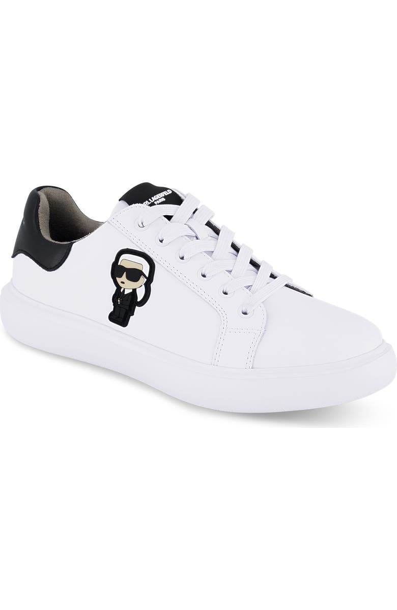 KARL LAGERFELD PARIS Karl Patch Sneaker, Main, color, White